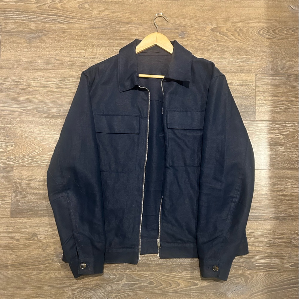 Mango Men's Navy Overshirt Jacket